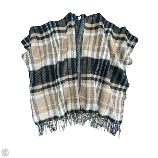 Shawl By Liz Claiborne In Black & Brown, Size: Osfm