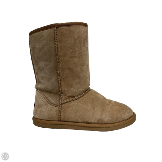 Boots Mid-calf Flats By Lamo In Brown, Size: 10