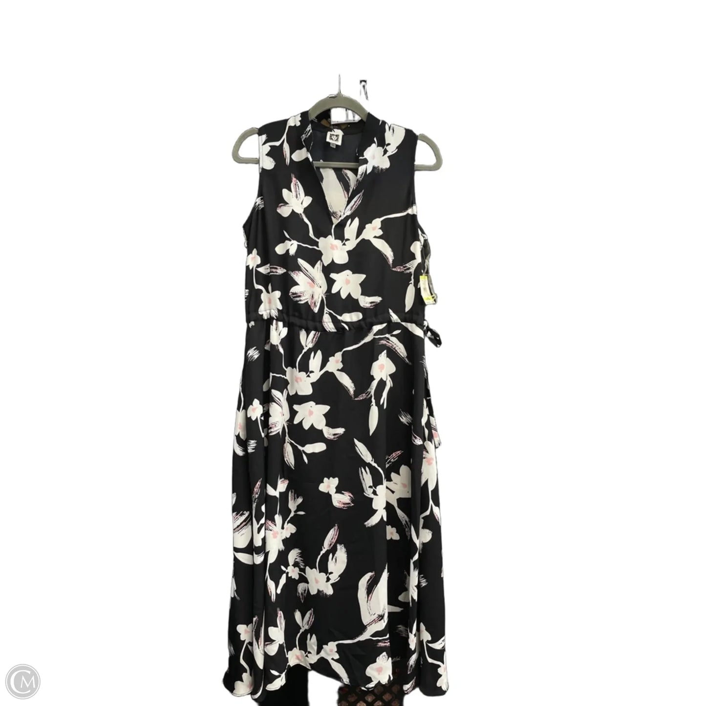 Dress Casual Midi By Anne Klein In Black & White, Size: 4