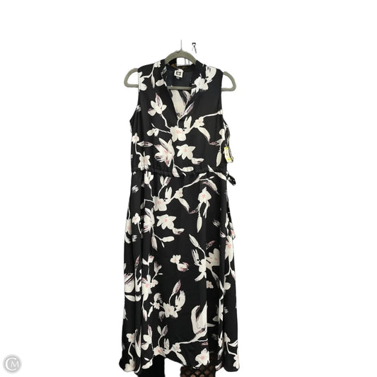 Dress Casual Midi By Anne Klein In Black & White, Size: 4