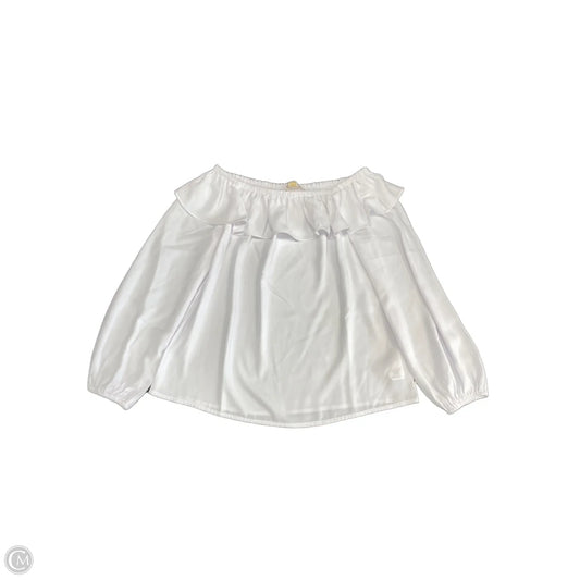 Blouse Long Sleeve By Michael By Michael Kors In White, Size: S