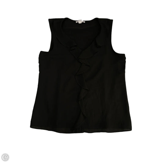 Blouse Sleeveless By Calvin Klein In Black, Size: S