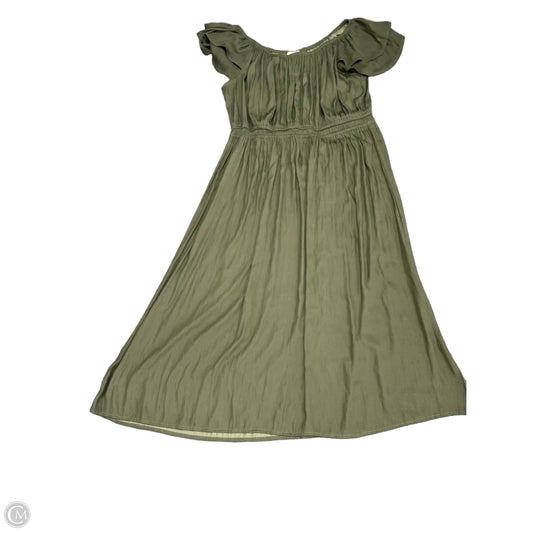 Dress Casual Midi By Loft In Green, Size: M