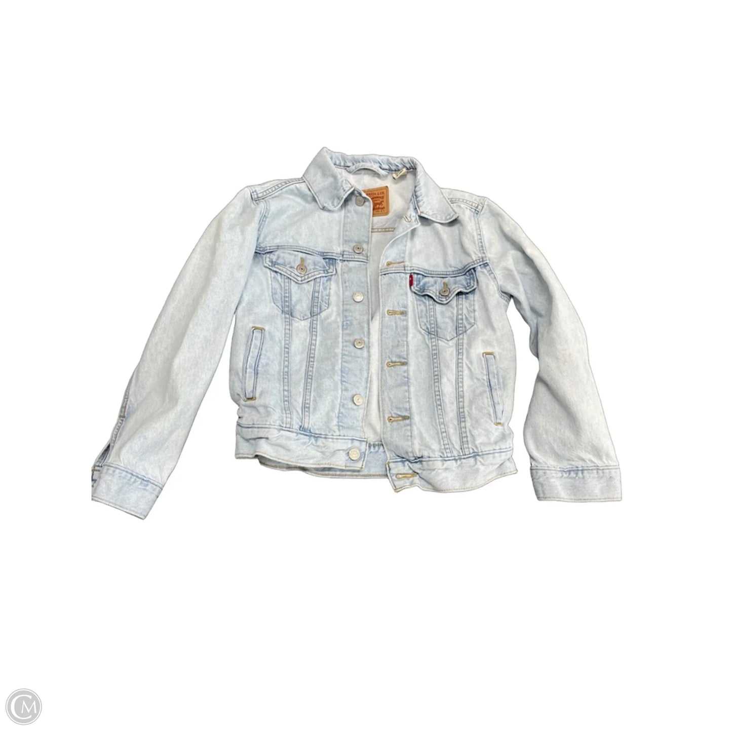 Jacket Denim By Levis In Blue Denim, Size: Xs