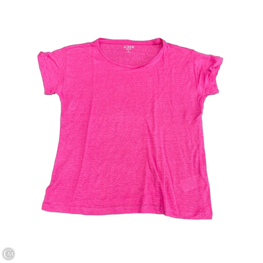 Top Short Sleeve Basic By J. Crew In Pink, Size: S