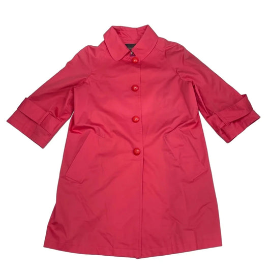 Coat Raincoat By Fleurette Passport In Coral, Size: M