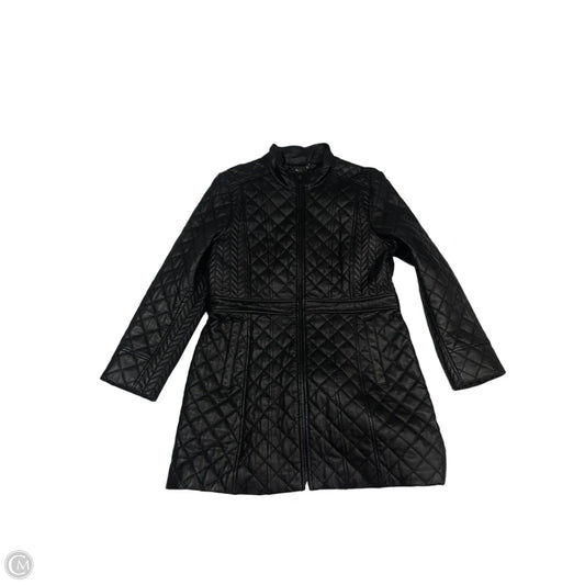 Coat Leather By Jones New York In Black, Size: L