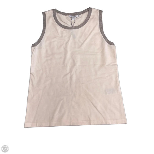 Top Sleeveless By Chicos In Beige, Size: S