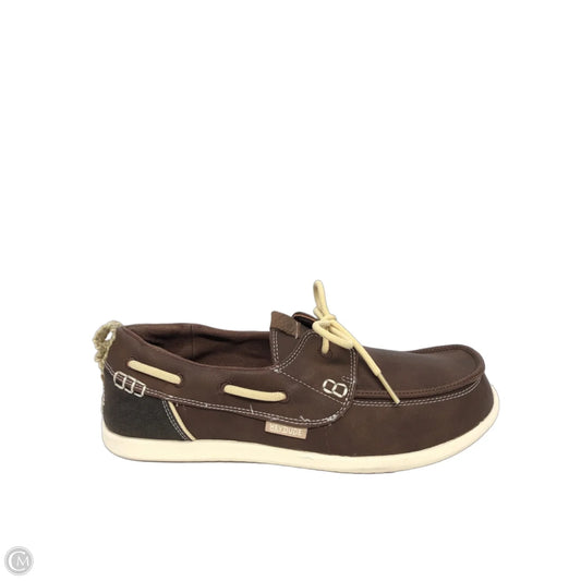 Shoes Flats By Hey Dude In Brown, Size: 8