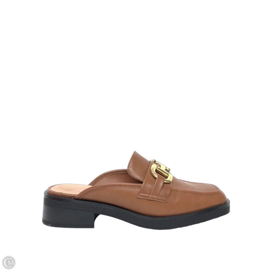 Shoes Flats By Time And Tru In Brown, Size: 10