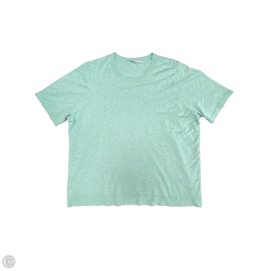 Top Short Sleeve Basic By Chicos In Green, Size: Xxl