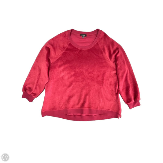 Sweater By Kinesis In Maroon, Size: 2x