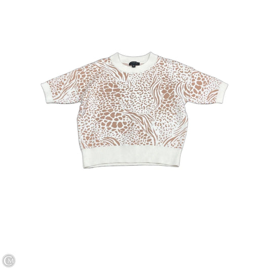 Sweater Short Sleeve By Ann Taylor In Animal Print, Size: Sp