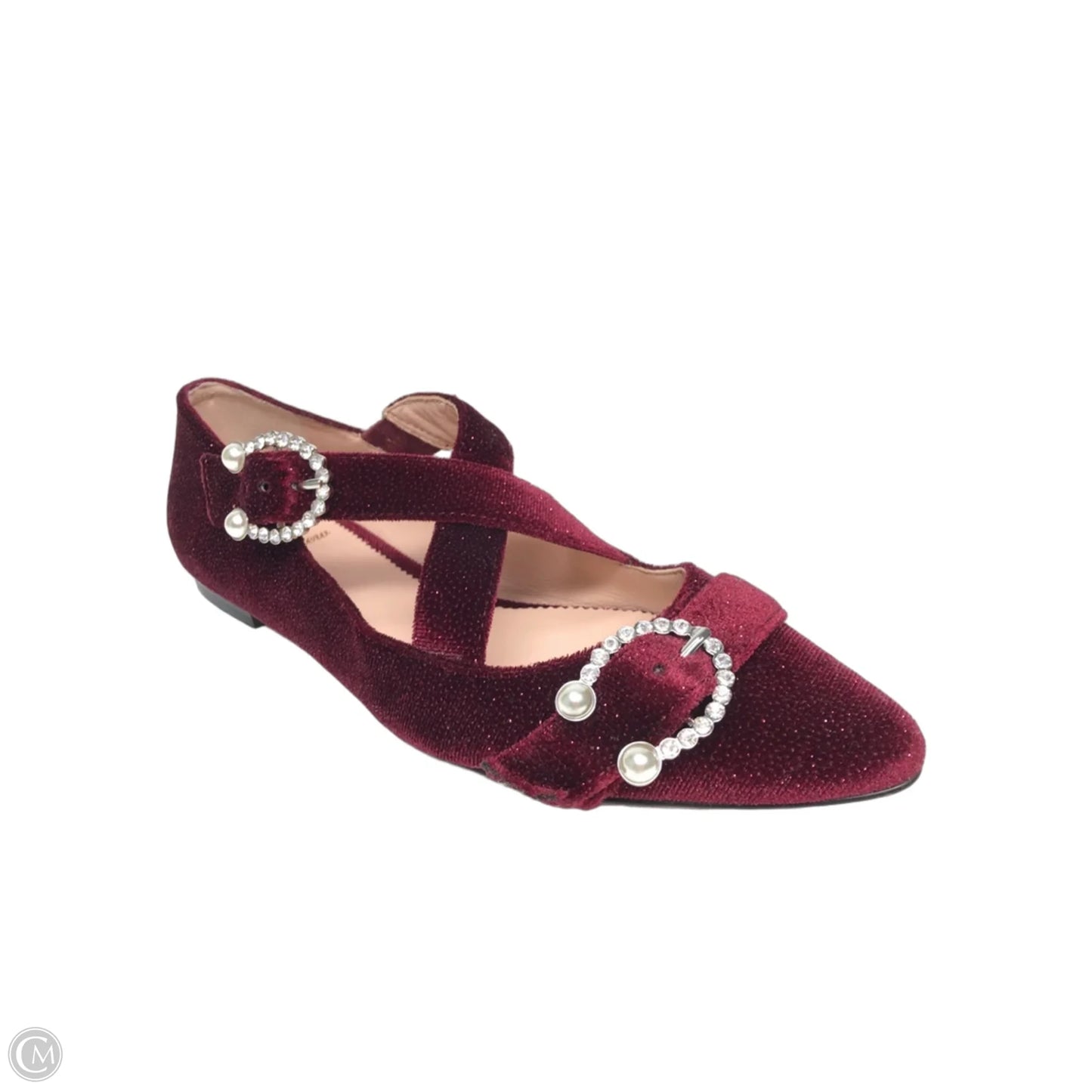 Shoes Flats By J. Crew In Maroon, Size: 6