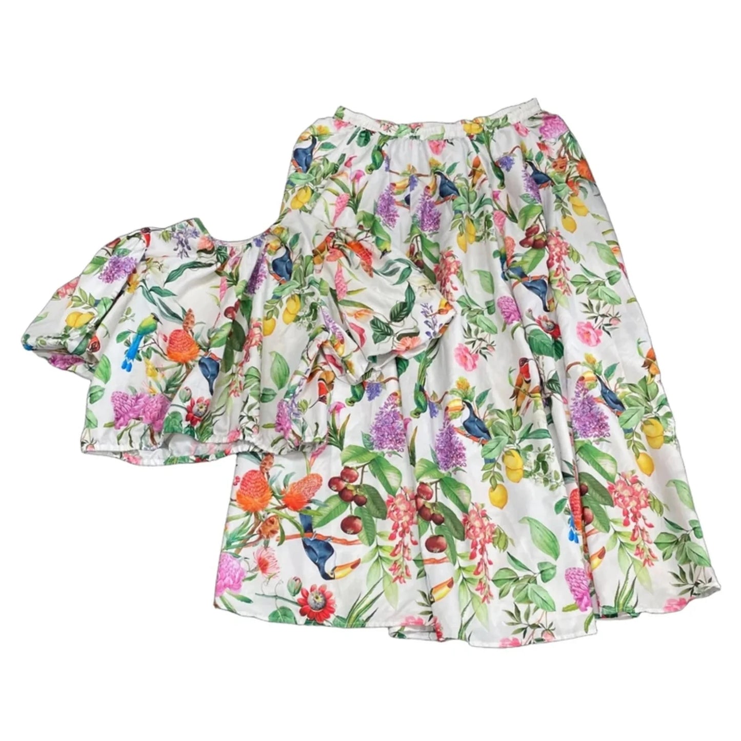 Skirt Set 2pc By Calypso St Barth In Floral Print, Size: Xl