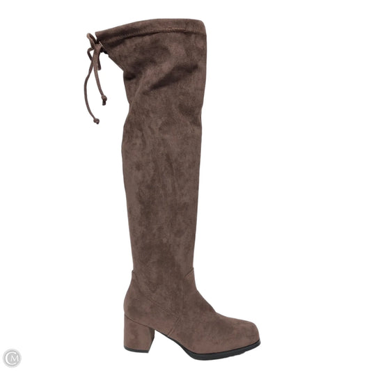Boots Over-the-knee Heels By Cmf In Brown, Size: 8.5