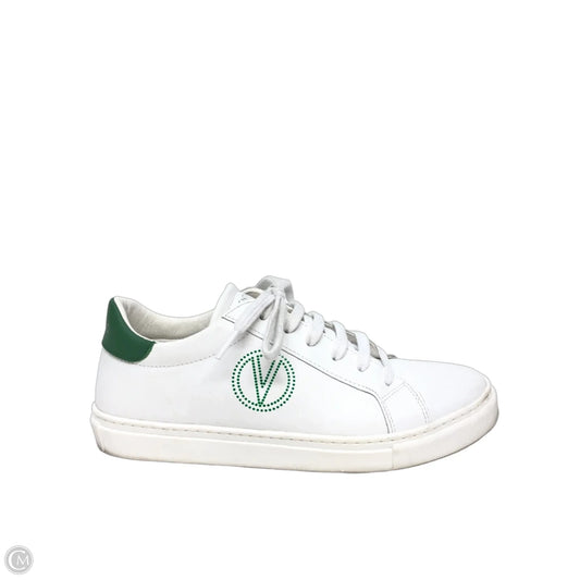 Shoes Designer By Valentino-mario In Green & White, Size: 9.5