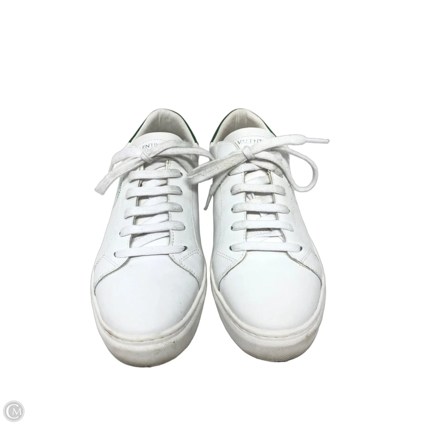 Shoes Designer By Valentino-mario In Green & White, Size: 9.5
