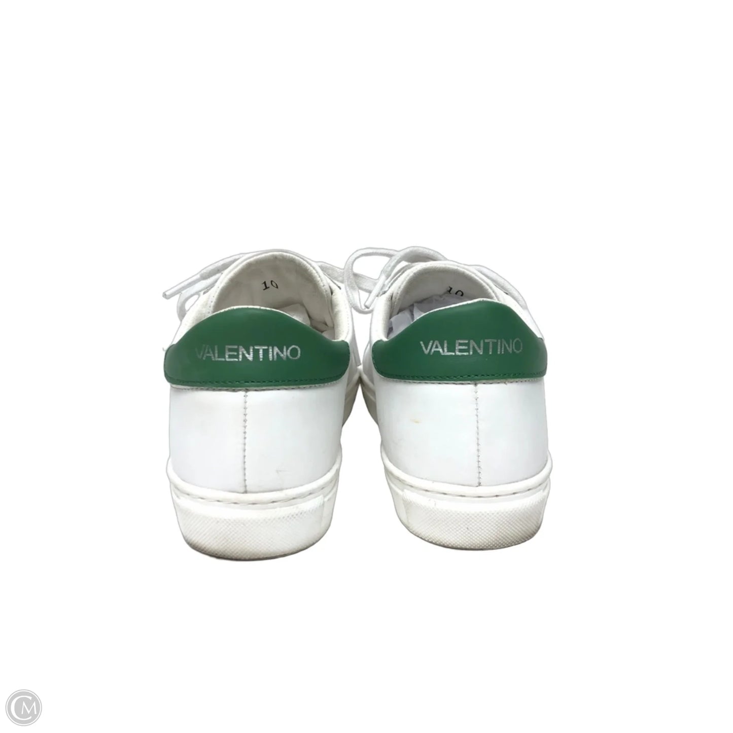 Shoes Designer By Valentino-mario In Green & White, Size: 9.5