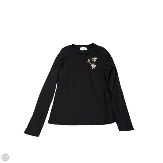 Top Long Sleeve By Cece In Black, Size: L