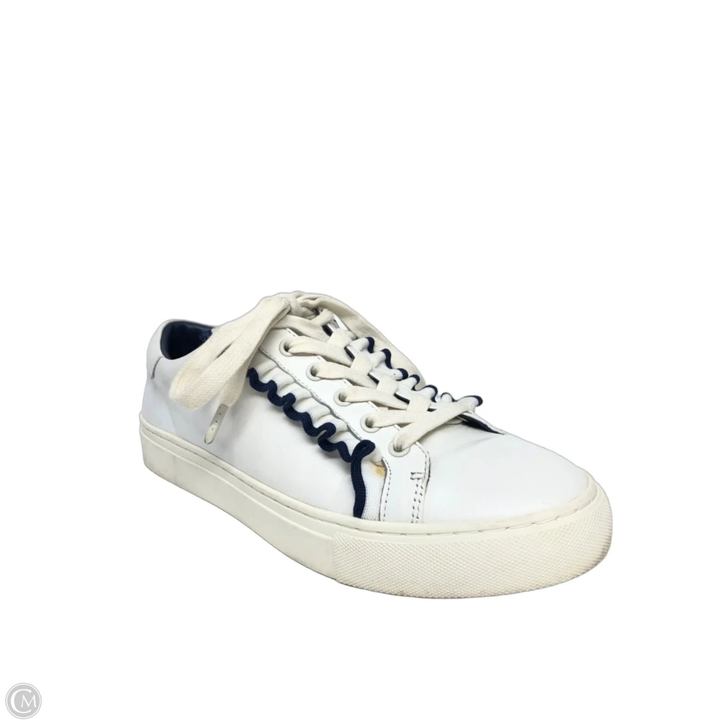 Shoes Designer By Tory Burch In Blue & White, Size: 8