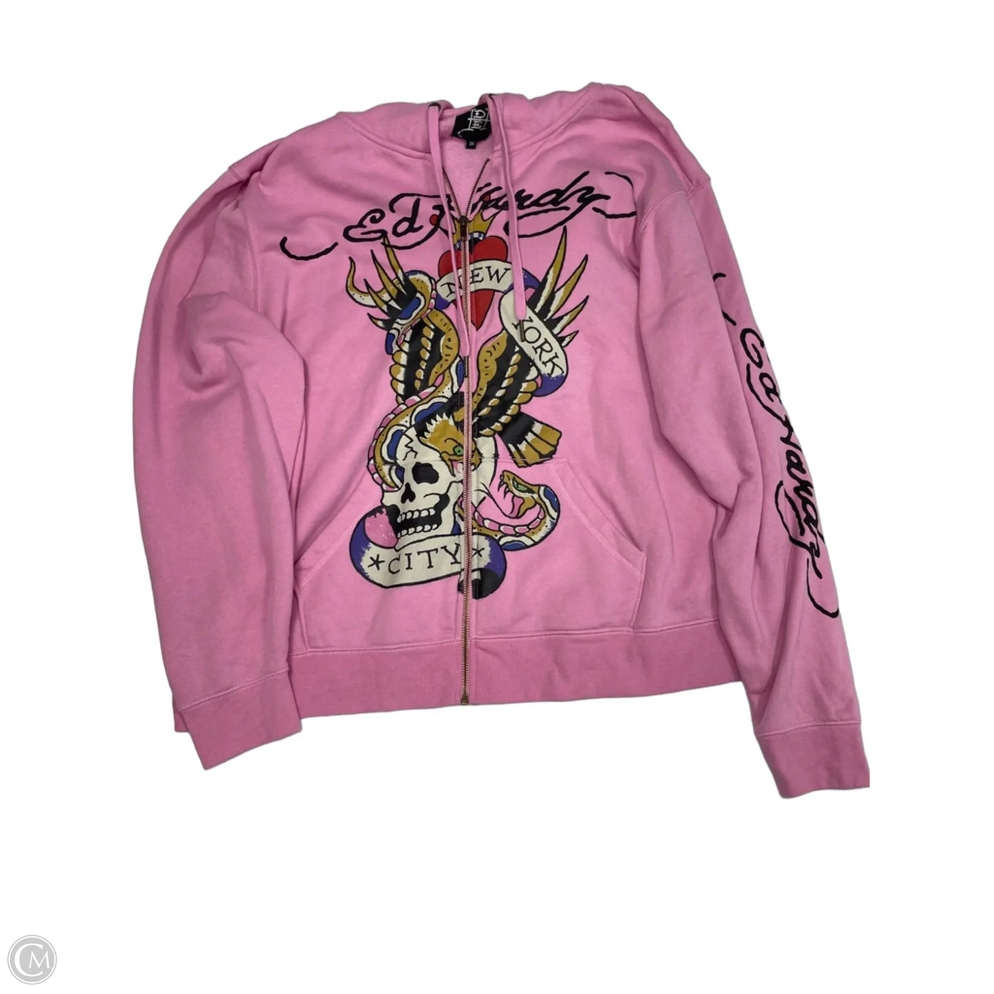 Skirt Set 2pc By Ed Hardy In Pink, Size: 3x