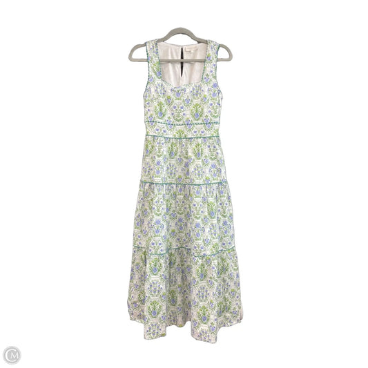 Dress Casual Midi By Entro In Green & Purple, Size: S