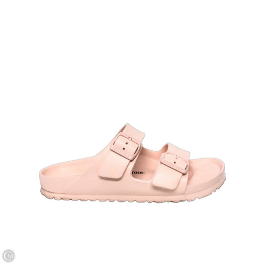 Sandals Flats By Birkenstock In Pink, Size: 10