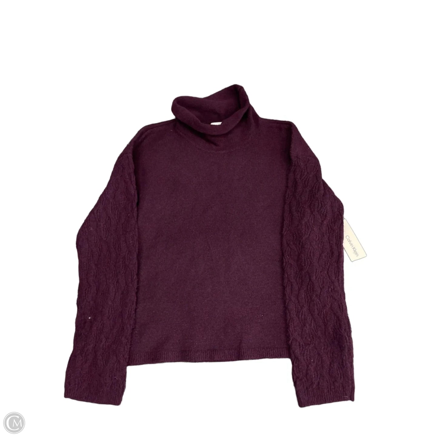 Sweater By Calvin Klein In Purple, Size: S