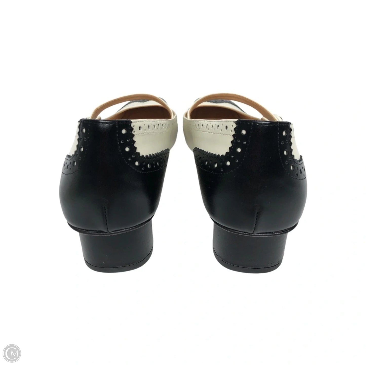 Shoes Luxury Designer By Dior In Black & Cream, Size: 6.5