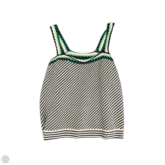 Sweater Short Sleeve By Lane Bryant In Green & Tan, Size: 1x