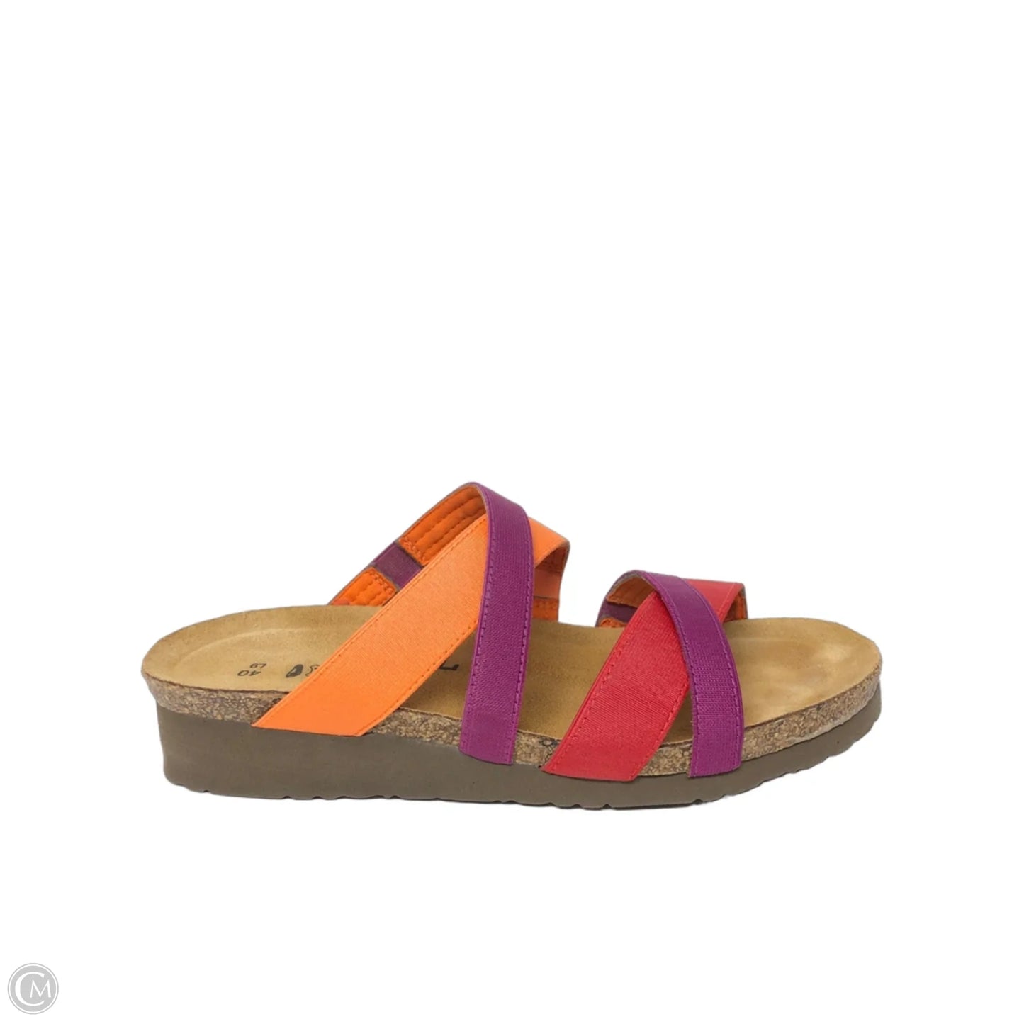 Sandals Heels Wedge By Naot In Purple & Red, Size: 9