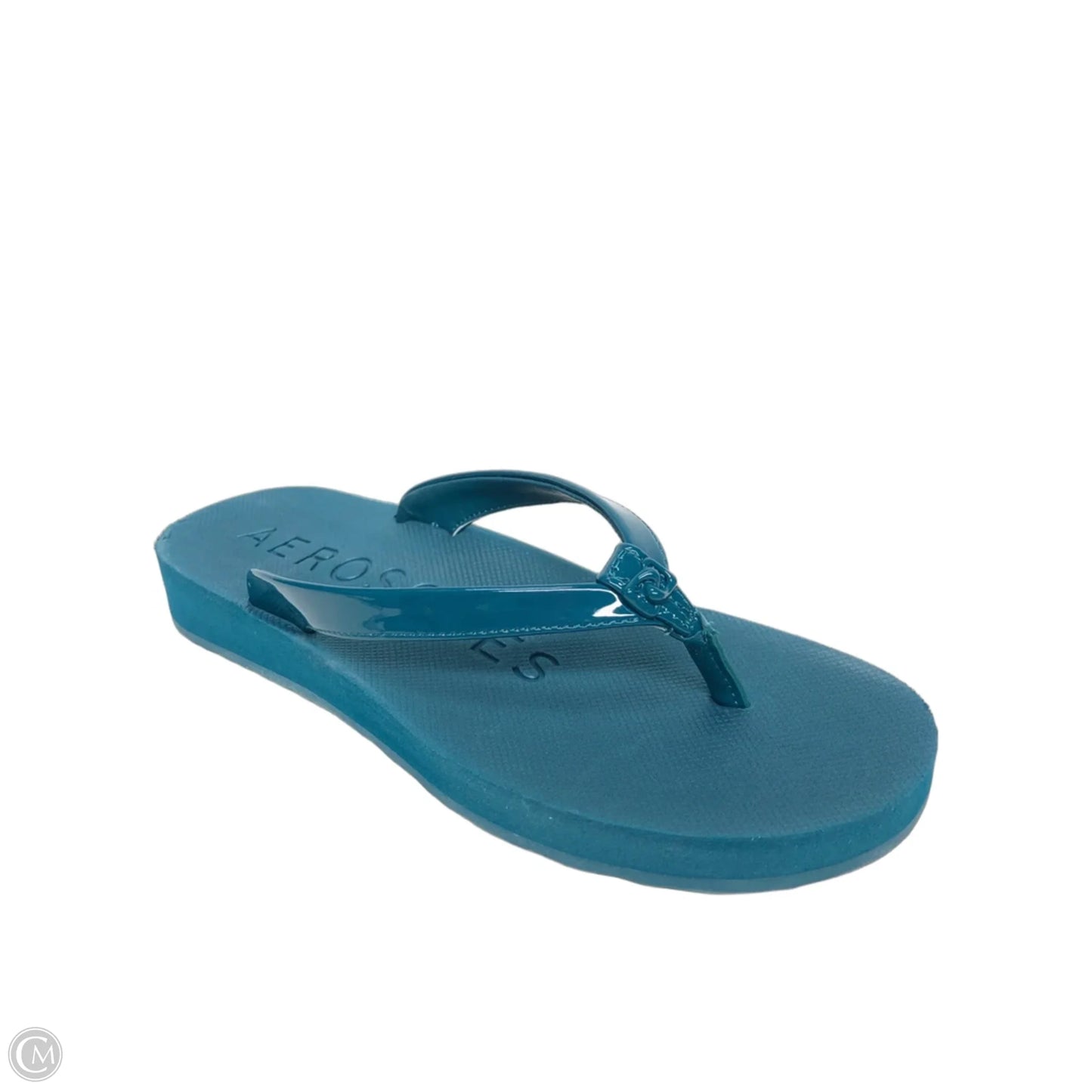 Sandals Flip Flops By Aerosoles In Teal, Size: 6.5