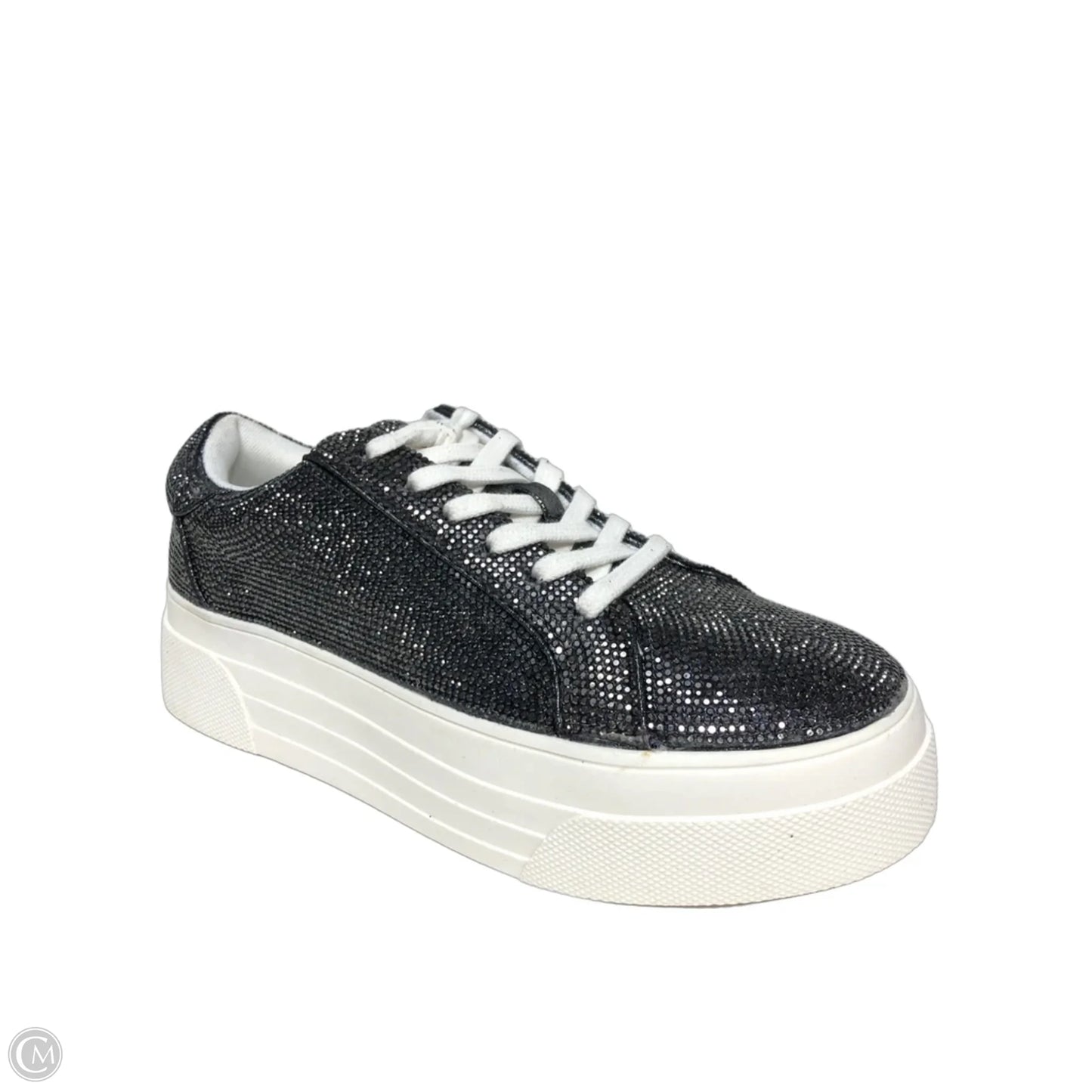 Shoes Sneakers Platform By Jessica Simpson In Black & Silver, Size: 6.5