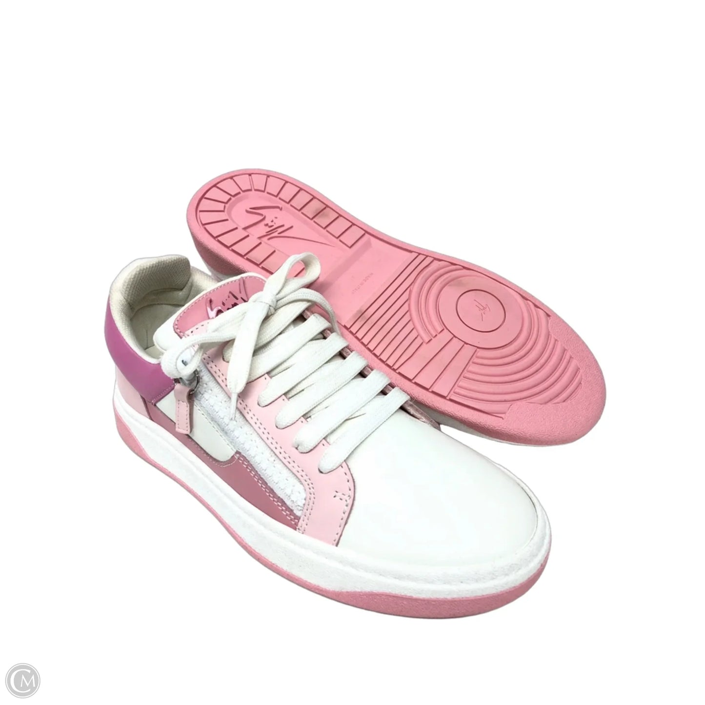 Shoes Designer By Giuseppe Zanotti In Pink & White, Size: 11