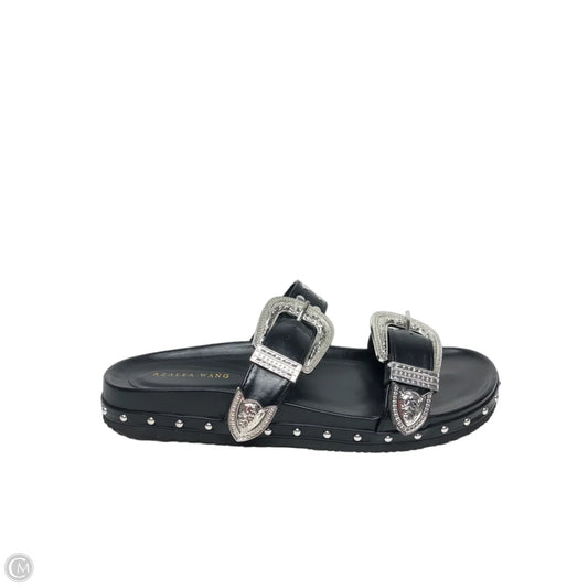 Sandals Flats By Azalea Wang In Black, Size: 10