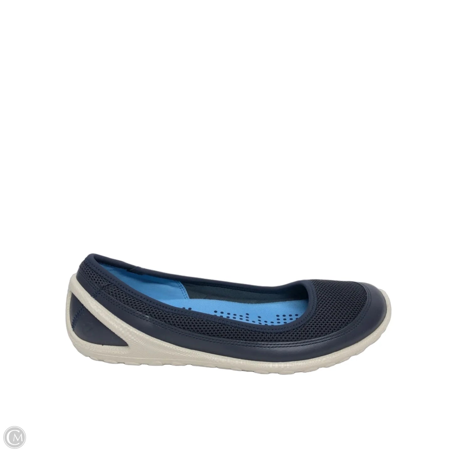 Shoes Flats By Ecco In Navy, Size: 9.5