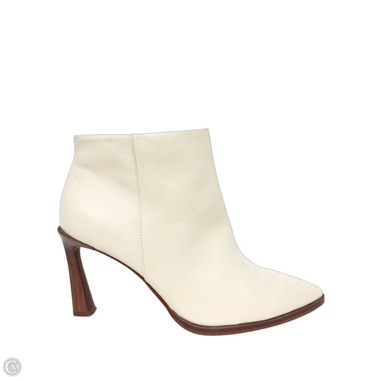 Boots Ankle Heels By Vince Camuto In Cream, Size: 8.5