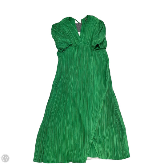 Dress Casual Midi By Anthropologie In Green, Size: L