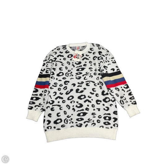 Sweater By Zigzag Stripe In Animal Print, Size: Xl