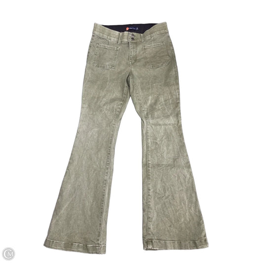 Jeans Flared By Clothes Mentor In Green Denim, Size: 10