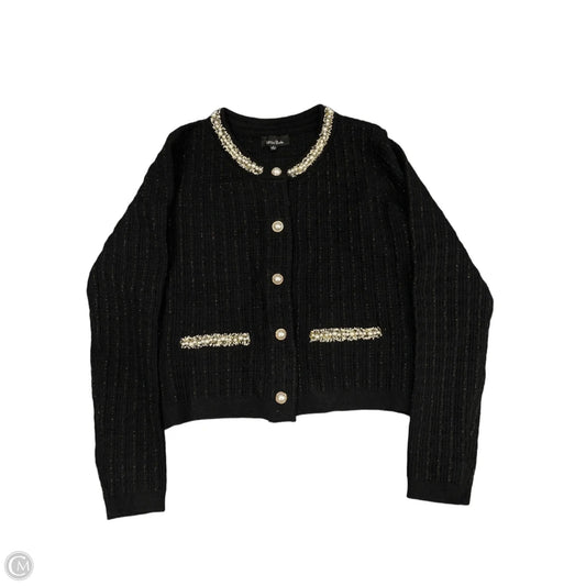 Sweater Cardigan By Lea & Viola In Black, Size: S