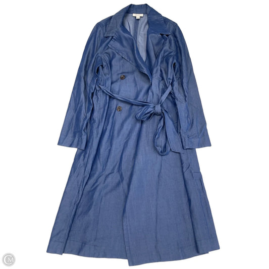 Coat Trench Coat By On 34th In Blue, Size: Xs