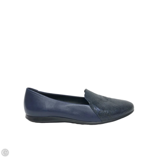 Shoes Flats By Ecco In Navy, Size: 10