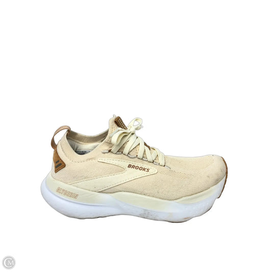 Shoes Athletic By Brooks In Cream, Size: 6