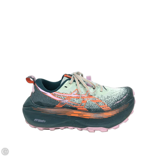 Shoes Athletic By Asics In Green & Orange, Size: 5.5