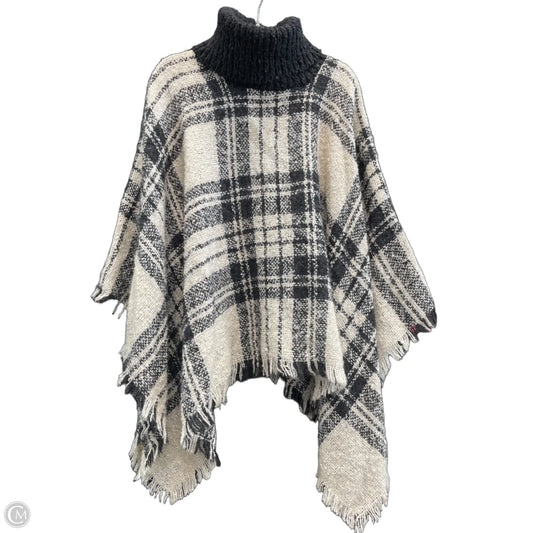 Shawl By Jess Lea In Black & Tan, Size: Osfm