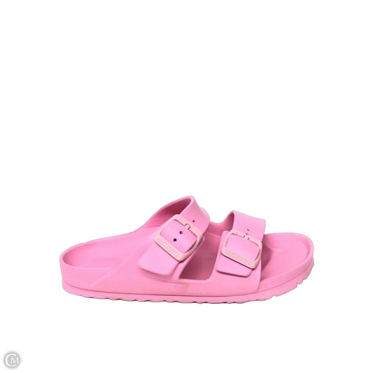 Sandals Flats By Birkenstock In Pink, Size: 5