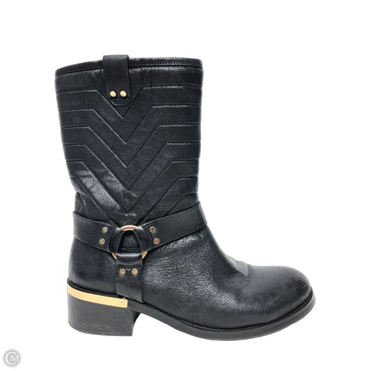 Boots Mid-calf Heels By Vince Camuto In Black, Size: 9