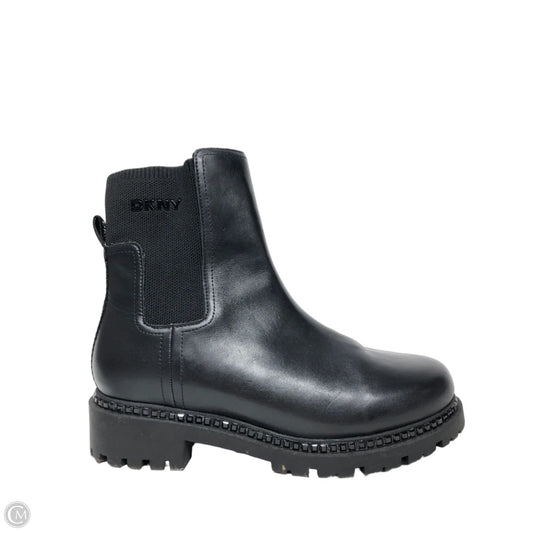 Boots Ankle Flats By Dkny In Black, Size: 9